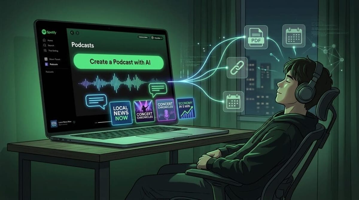 Spotify apuesta por los podcasts personales generados con IA