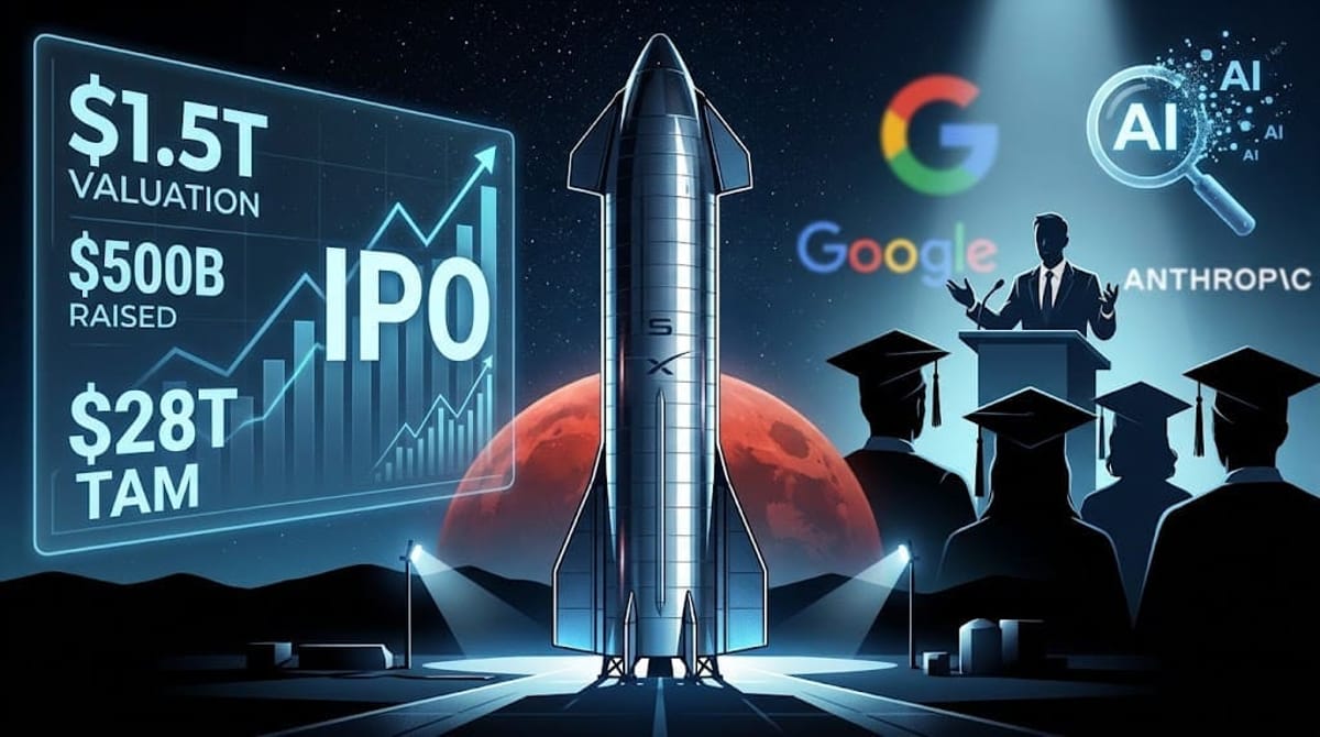 SpaceX prepara la mayor salida a bolsa de la historia y desata el debate sobre su ambición espacial y de IA