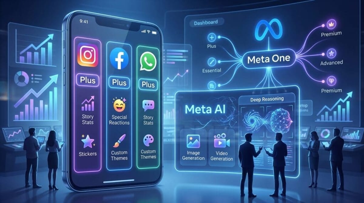 Meta lanza suscripciones de pago globales para Instagram, Facebook, WhatsApp y su IA