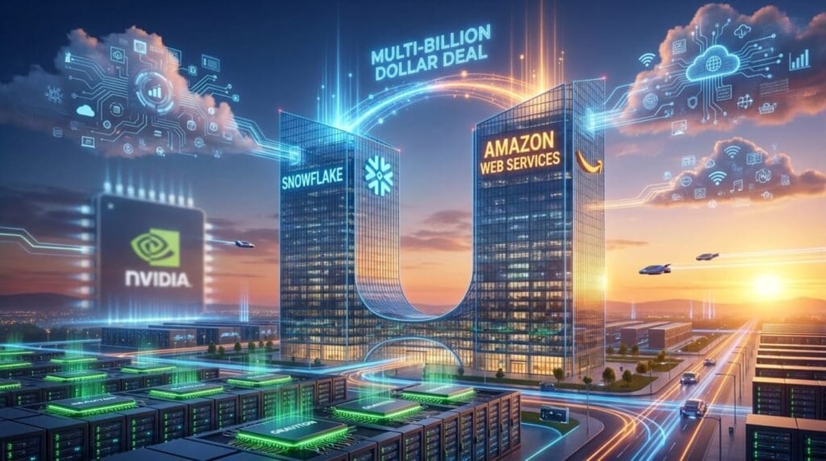 Snowflake firma con AWS un megacontrato de 6.000 millones para impulsar su apuesta por la IA