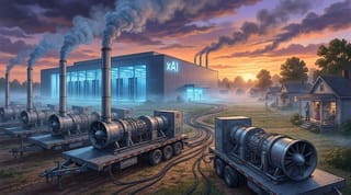 xAI de Elon Musk opera 46 turbinas de gas en Misisipi aprovechando un vacío legal ambiental