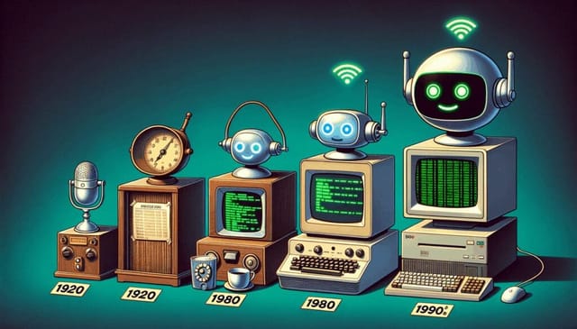 “ChatGPT en la infancia: cómo sería el chatbot de IA en los años 90 y 80, y hasta en los años 20”