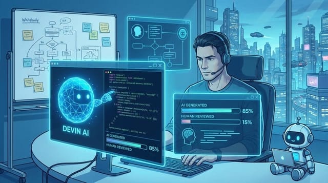 Devin, el agente de IA que ya escribe casi todo el código en Cognition tras una ronda récord de 1.000 millones