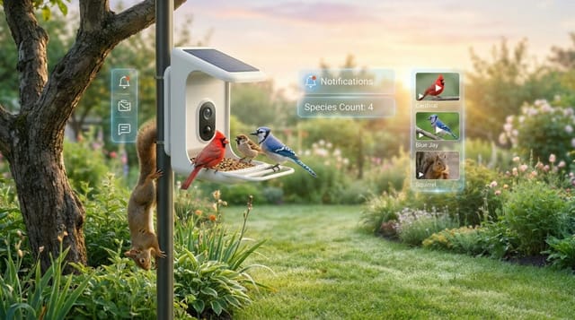 Probamos el comedero inteligente Kiwibit Bird Feeder Pro 4K: así es ver a los pájaros con ayuda de la IA